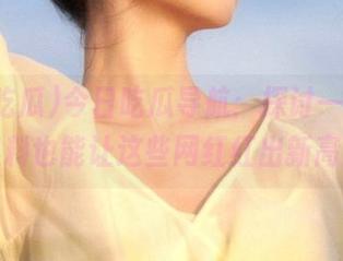 今日吃瓜导航：探讨一下，为啥黑料也能让这些网红红出新高度？